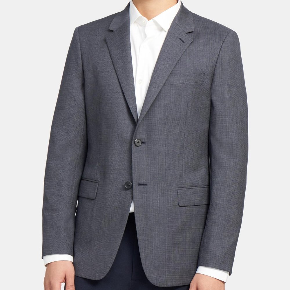 Theory Men's Gray Two-Button Sport Coat